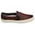 Tom Ford Cambridge Burnished Slip-On Sneakers in Brown Leather  ref.557561