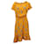 Baum Und Pferdgarten Flamenco Midi Dress in Yellow Viscose Cellulose fibre  ref.557595