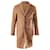 Autre Marque Mr P.  Button-front Overcoat in Tan Wool Brown Beige  ref.557618