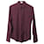 Day Balenciaga Langärmliges Hemd mit Knopfleiste vorne aus bordeauxroter Baumwolle  ref.557622