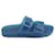 Balenciaga Mallorca Slip On Sandals in Blue Plastic Light blue  ref.557658