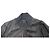 Bomber Neil Barrett con zip in pelle nera Nero - vista 3
