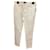 Agnès b. Un pantalon, leggings Coton Elasthane Blanc  ref.558262