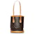 Louis Vuitton Brown Monogram Petit Bucket Leather Cloth  ref.558387