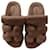 Hermès Sandals Beige Fur  ref.558647