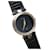 Relógio original Gucci 4500 M relógio de pulso feminino/masculino vintage Preto Couro Aço  ref.558741