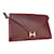 Hermès Hermes Lydie bag Dark red Leather  ref.558893