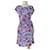 Diane Von Furstenberg Robes Soie Elasthane Multicolore Violet  ref.559022