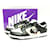 Nike Sneakers Black White Leather Cloth  ref.559073