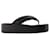 Balenciaga Rise Thong Sandals in Black Canvas Cloth  ref.559640