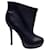 Yves Saint Laurent Trip Too bottines cuir noir doublure et semelles dorées  ref.559854