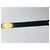 Cintura Chanel in pelle nera con charm dorati 65 cm Nero Gold hardware - vista 12