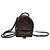 Twist Mini zaino Louis Vuitton Palm Springs in pelle marrone