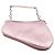 Saddle Mini borsa da sella Dior in raso rosa - vista 2
