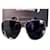 Óculos de sol CHANEL Preto Prata Metal  ref.561046