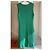 Vestido Bottega Veneta de algodón crochet verde - vista 2