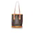 Bucket Louis Vuitton Brown-Monogramm-kleiner Eimer Braun Leder Leinwand  ref.561227