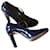 Façonnable Stunning heeled babies Navy blue Patent leather  ref.562040