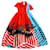 Dior Kleider Rot Baumwolle  ref.562080