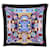 Hermès NEW HERMES PLISSE SCARF INDIAN ART OF THE PLAINS 90 CM SILK BLACK SCARF  ref.562146