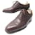Hermès ZAPATOS HERMES OXFORD PUNTA RECTA 7 41 zapatos de cuero marrón Castaño  ref.562184