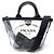 Etiquette HANDTASCHE PRADA CABAS PLEXI PM 1BG187 SCHWARZE HANDTASCHE AUS TRANSPARENTEM KUNSTSTOFF