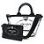 Etiquette HANDTASCHE PRADA CABAS PLEXI PM 1BG187 SCHWARZE HANDTASCHE AUS TRANSPARENTEM KUNSTSTOFF - Ansicht 24