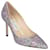 Jimmy Choo mujeres Romy 85 zapatos de tacón con confeti y purpurina Plata Metálico  ref.562258