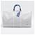 Louis Vuitton Keepall Bandouliere 55 Branco Lona  ref.562629