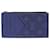 Louis Vuitton Blaue Taiga-Monogramm-Taschen-Organizer-Geldbörse Leder  ref.562649