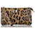 Dolce & Gabbana Dolce&Gabbana Braune Clutch aus Leder mit Leopardenmuster Mehrfarben Kalbähnliches Kalb  ref.562817