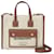 Burberry Neue Mini-Einkaufstasche aus natürlichem und hellbraunem Segeltuch Beige Leinwand  ref.562976