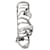 Alexander Mcqueen Metal Hoop Earring in Silver Brass Silvery Metallic  ref.562981