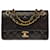 The coveted Chanel Timeless bag 22 cm with lined flap in dark brown quilted leather, garniture en métal doré Lambskin  ref.563333