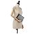 Off White Bolso de mano con clip Binder blanco roto - vista 10