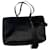 Saint Laurent Einkaufstasche aus schwarzem Bast Stroh  ref.564117