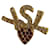 Yves Saint Laurent Spilla D'oro Metallo  ref.564194