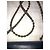 Borsa a mano Salvatore Ferragamo in pelle blu con tracolla a catena - vista 3