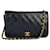 Chanel Classic Timeless Matelass� Tasche Blau Leder  ref.564444