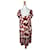 Diane Von Furstenberg DvF vintage robe en soie Ayuka motif ginko Multicolore  ref.564514
