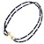 Kenneth Jay Lane Capricorn Dark BLue necklace Plastic  ref.564529