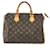 Louis Vuitton Speedy 30 Lona do monograma Marrom Couro  ref.564554