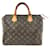 Louis Vuitton Speedy 30 Lona do monograma Marrom Couro  ref.564571