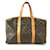 Louis Vuitton Sac souple 45 Lona do monograma Marrom Couro  ref.564572