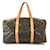 Louis Vuitton Sac souple 45 Lona do monograma Marrom Couro  ref.564575