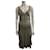 Diane Von Furstenberg Robe en soie vintage DvF avec motif chevron/supérieur Multicolore  ref.564606