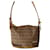 Fendi Zucca baguette handbag Brown Beige Light brown Dark brown Leather Cloth  ref.564951