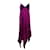 Marques Almeida Tie-Dyed Asymmetric Dress in Purple Silk Satin  ref.565468