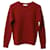 Sandro Paris Ribbed Knit Sweater in Red Wool  ref.565470