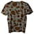 T-shirt Burberry con stampa floreale in cotone marrone  ref.565509
